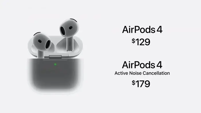 أبل تقدم سماعات AirPods 4 مع عزل الضجيج النشط ومميزات أخرى 13 سعر سماعات Apple AirPods 4