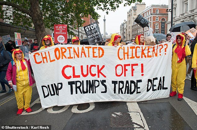 The UK was up in arms over a brewing trade deal between the former Trump Administration and the UK government on the heels of a landmark Brexit deal. Brits were concerned that a deal with the US at the time would green light entry into their supermarkets of poultry that had been rinsed in chlorine to kills bacteria, a process that is banned in the UK