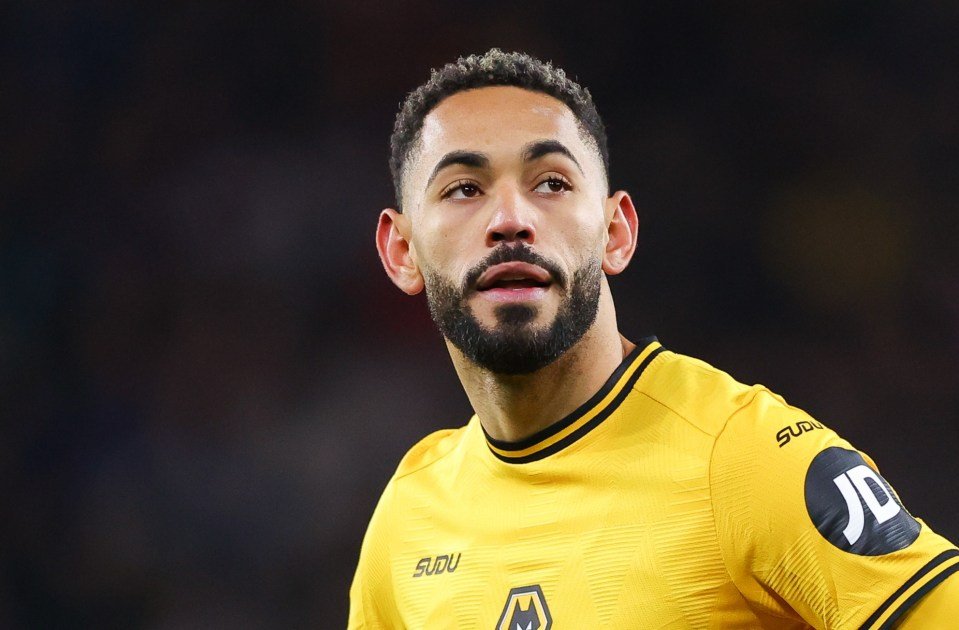 Matheus Cunha من Wolverhampton Wanderers خلال مباراة الدوري الإنجليزي الممتاز.