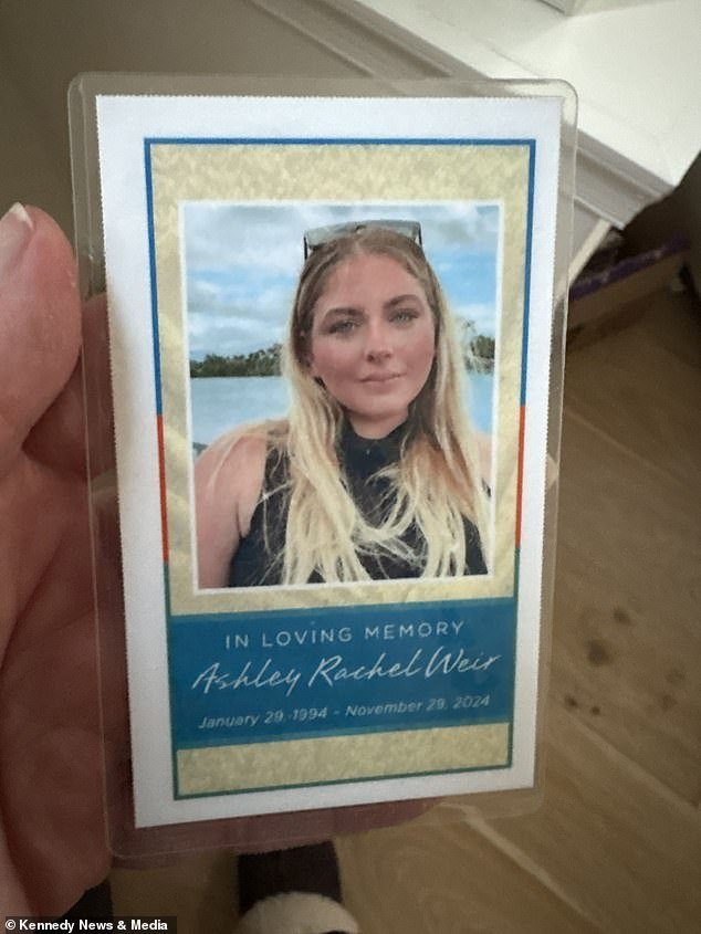 توفي آشلي من جرعة زائدة عرضية من أكسيد النيتروز في 29 نوفمبر 2024