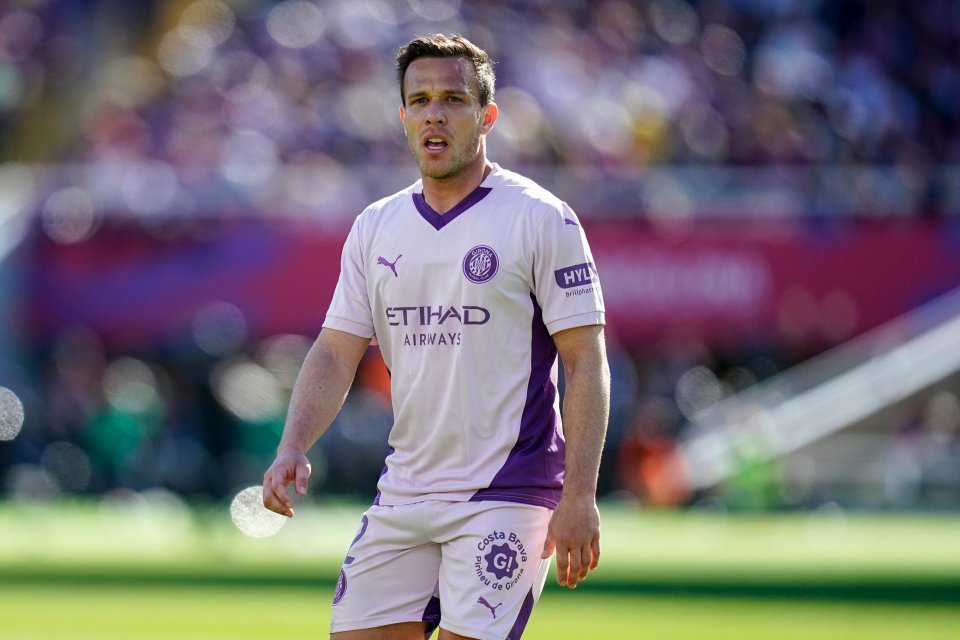 آرثر ميلو من جيرونا إف سي خلال مباراة ليجا.