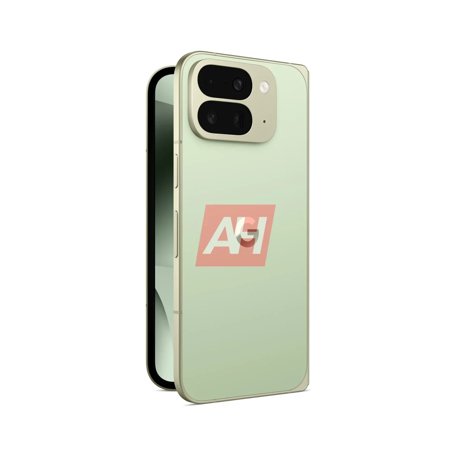 Pixel 10 Pro Fold Render باللون الأخضر.