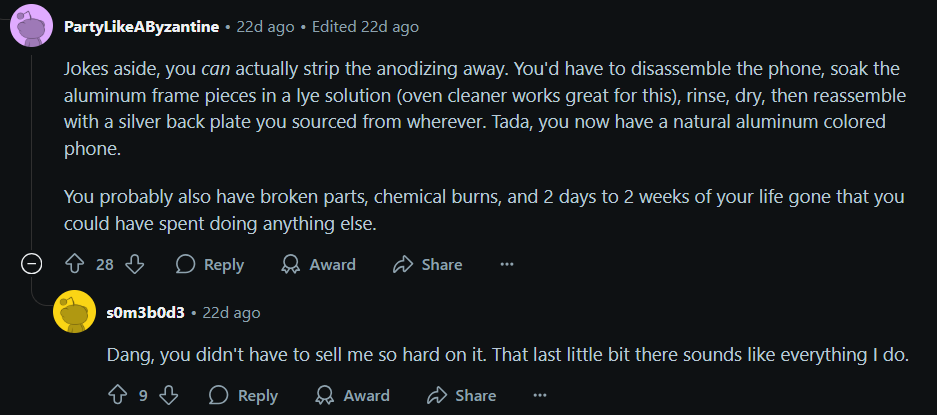 إن مشكلة تشكيل الطلاء Galaxy z 7 لا تحتوي إلا على حل واحد - وقد فات الأوان بالفعل مصدر الصورة - Reddit - مشكلة تشكيل الطلاء Galaxy Z Z ، إلا أن حلًا واحدًا - وقد فات الأوان بالفعل