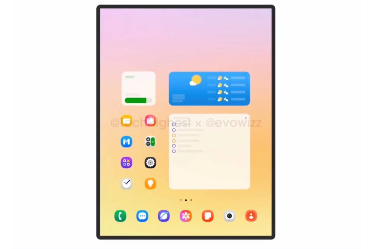 Samsung Galaxy Trifold UI