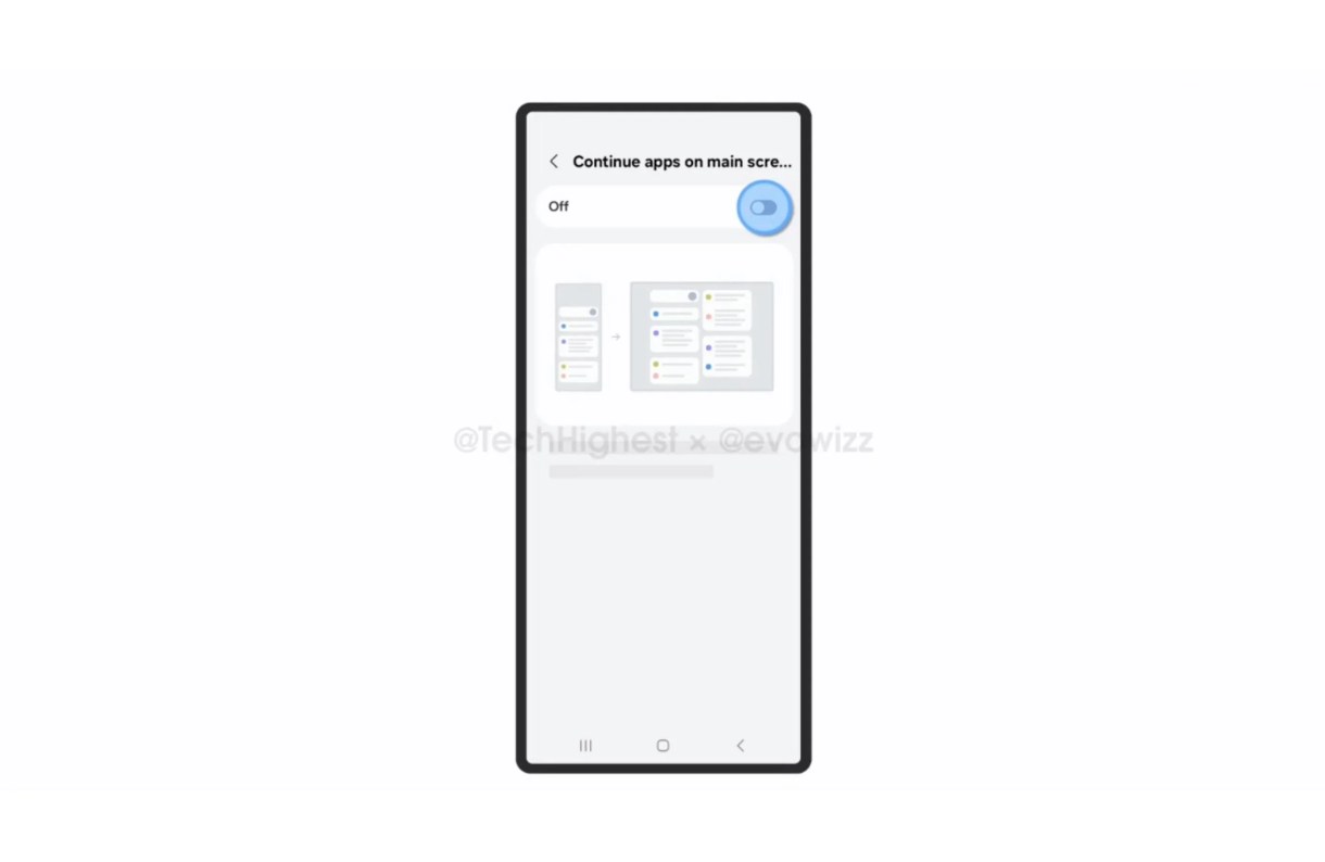 Samsung Galaxy Trifold UI